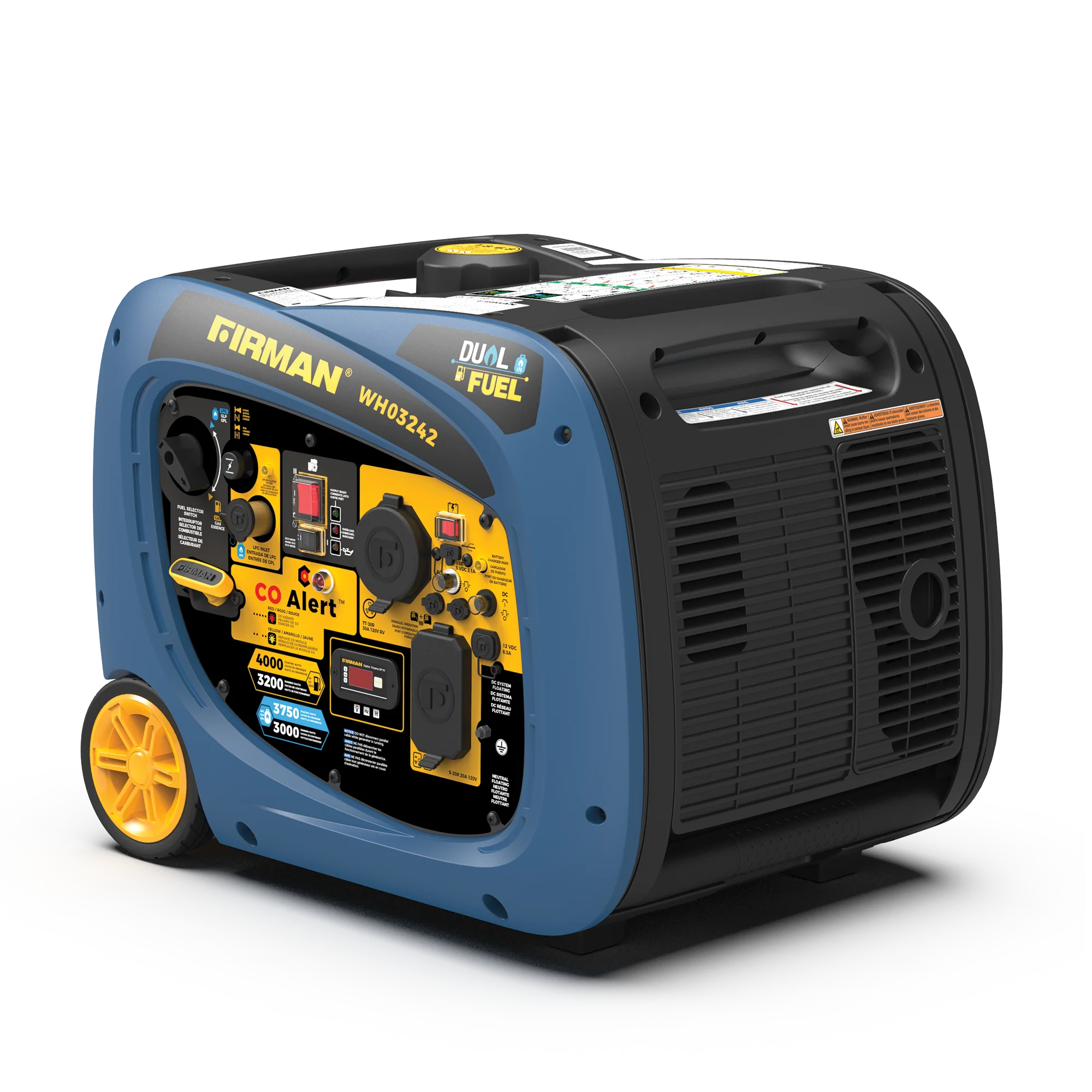 Dual Fuel Inverter Portable Generator 4000W Electric Start with CO ALERT - Image 15