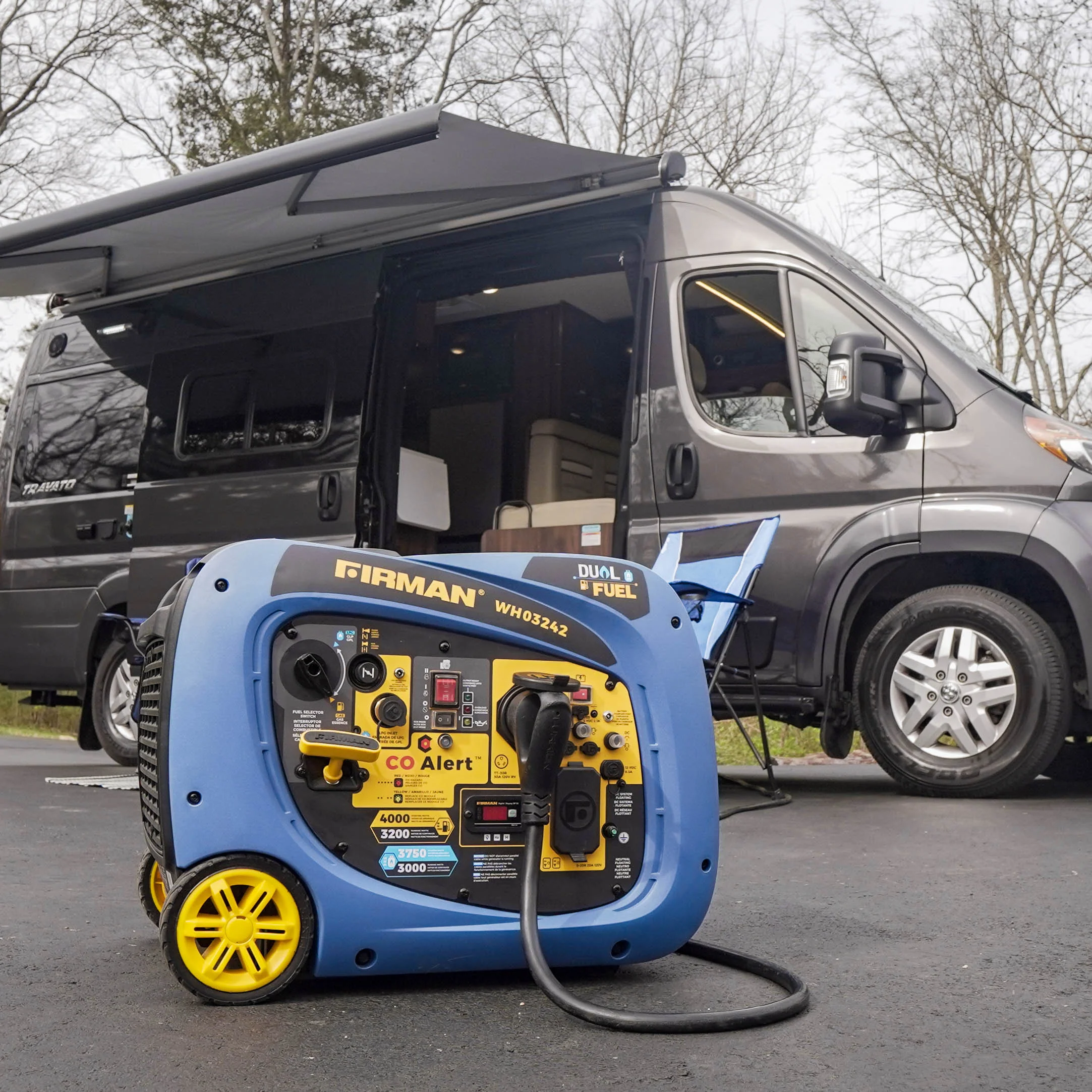 Dual Fuel Inverter Portable Generator 4000W Electric Start with CO ALERT - Image 7
