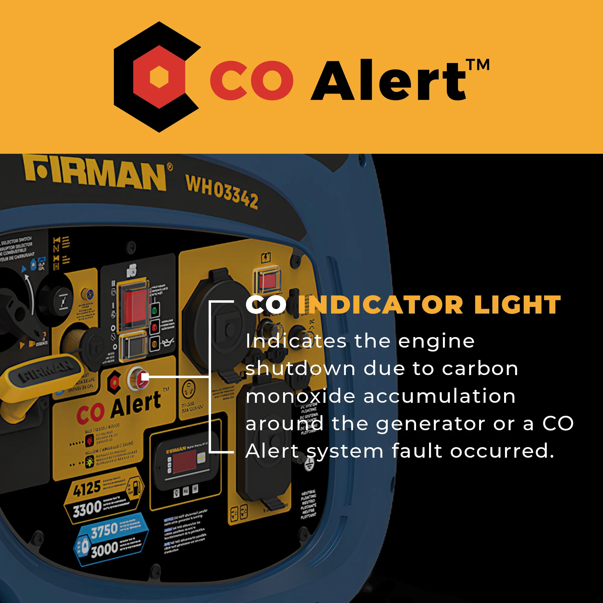 Dual Fuel Inverter Portable Generator 4125W Electric Start with CO ALERT - Image 6