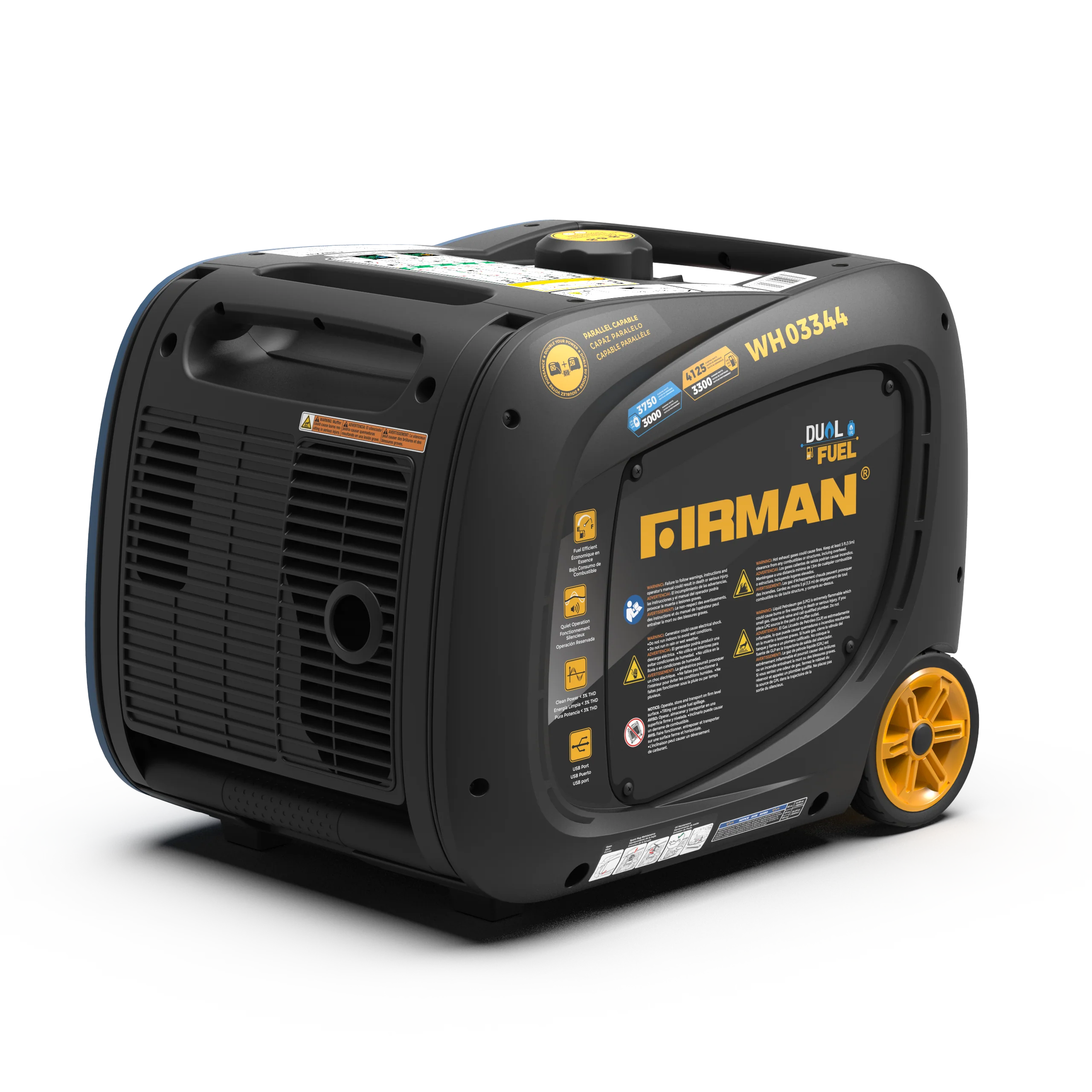 Dual Fuel Inverter Portable Generator 4125W Electric Start - Image 16