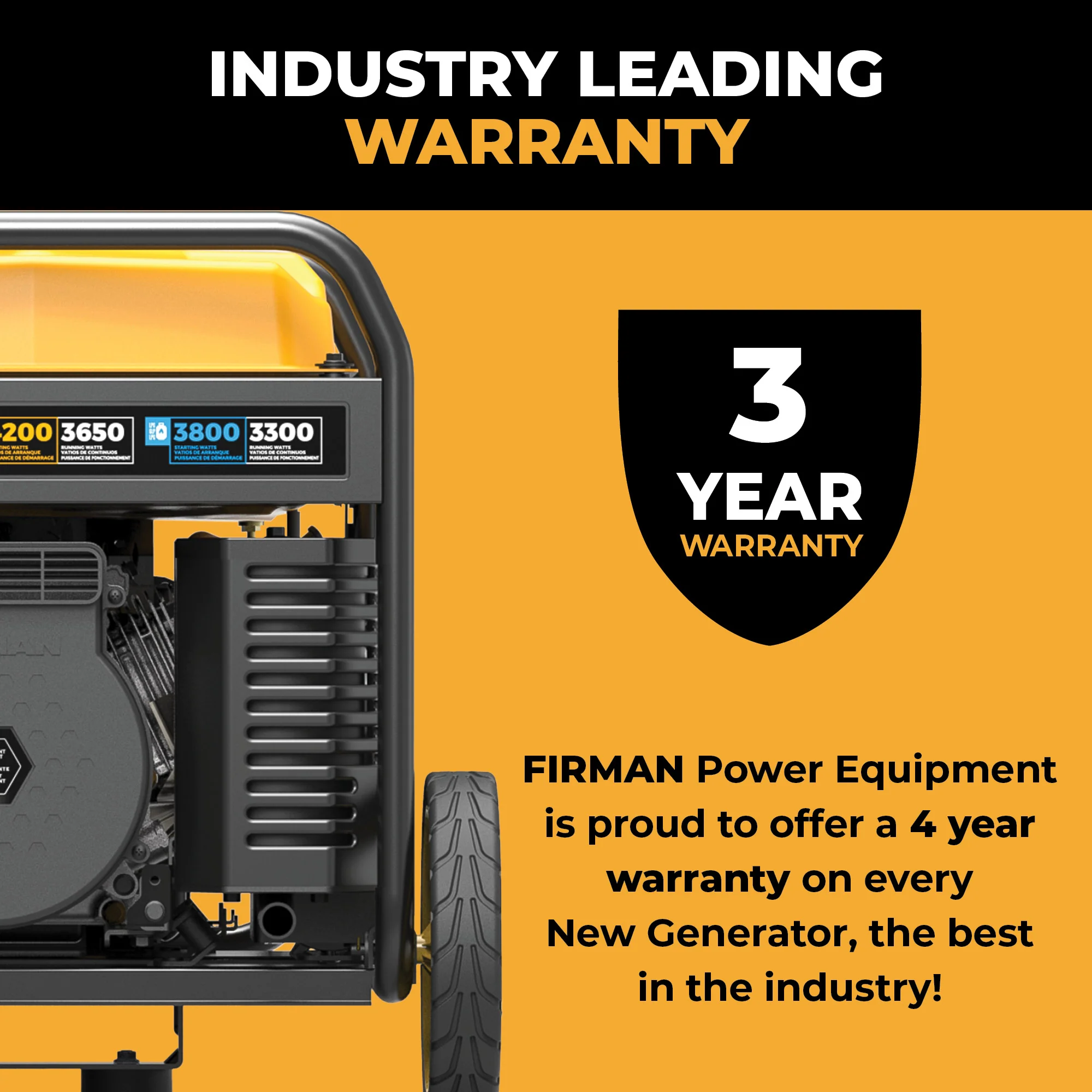 Dual Fuel Open Frame Inverter 4500W Electric Start With CO Alert - Image 8