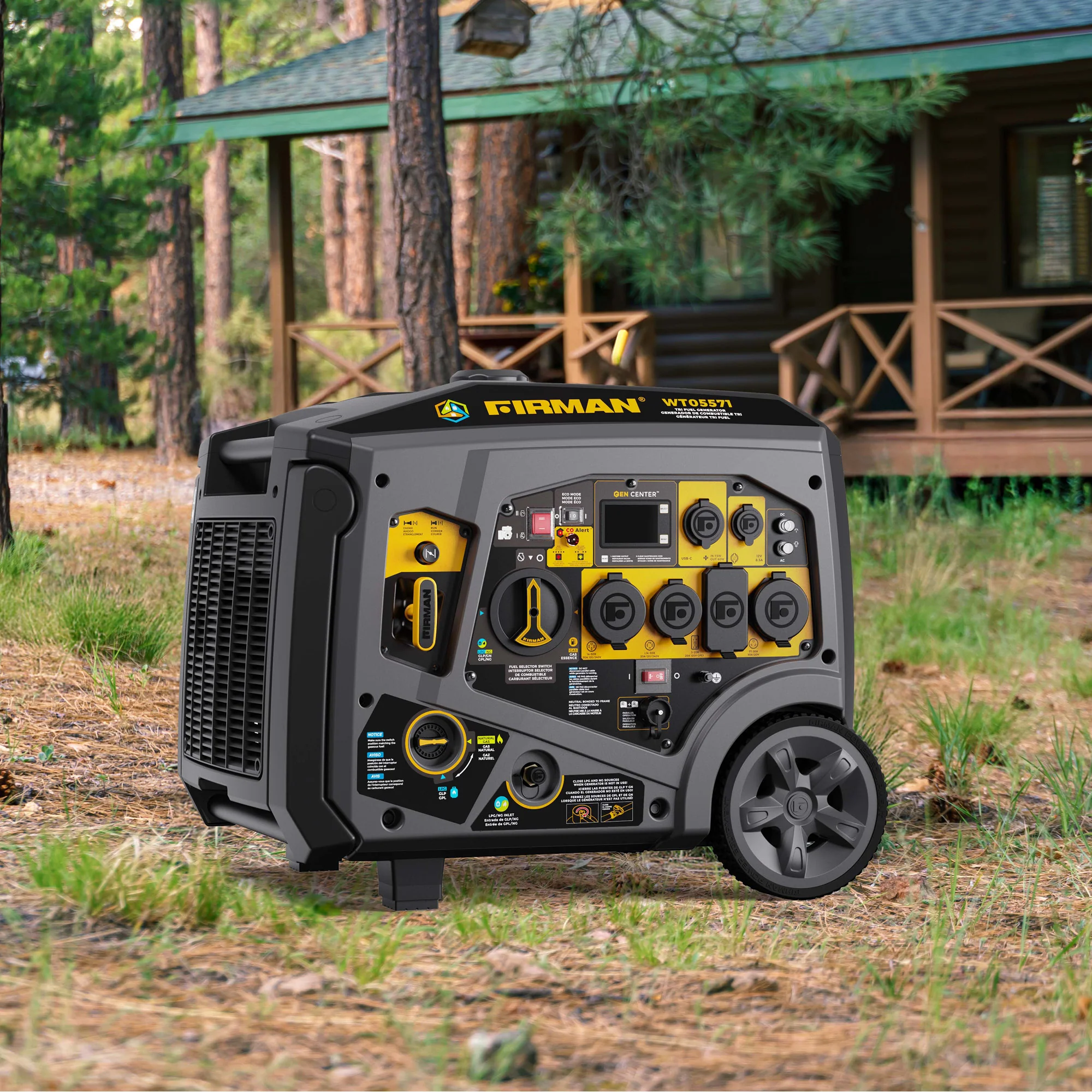 Tri Fuel Inverter Portable Generator 6850W Electric Start With CO Alert - Image 12