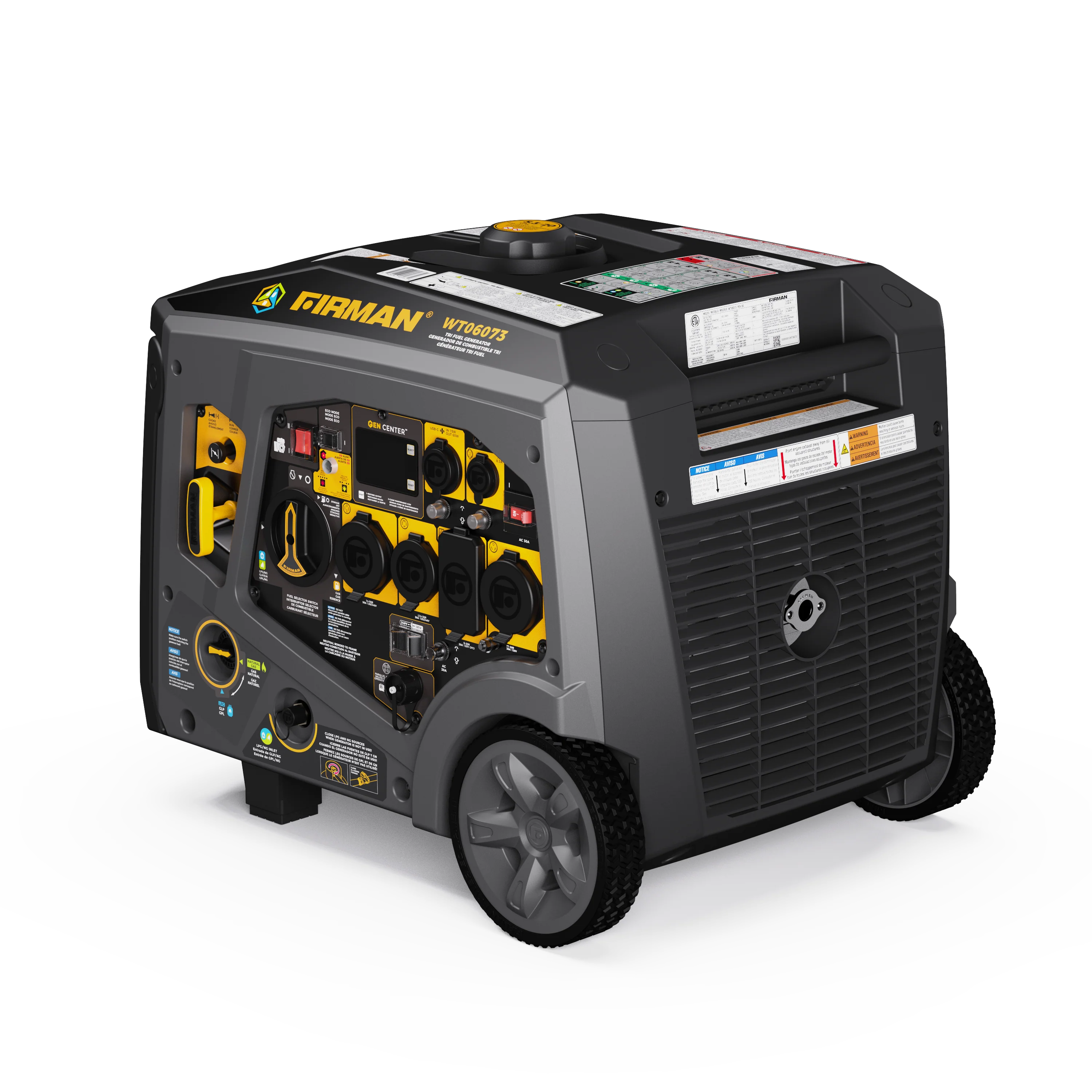 Tri Fuel Inverter Portable Generator 7500W Electric Start 120/240V Parallel Ready CO Alert - Image 7