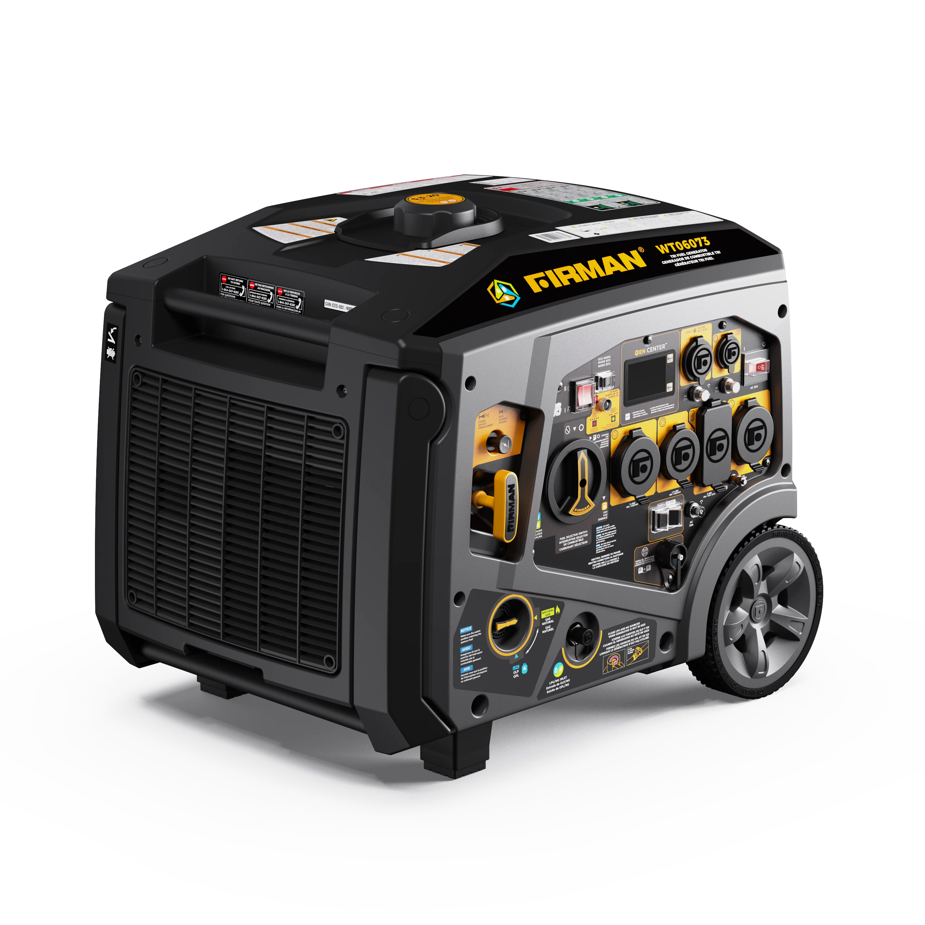 Tri Fuel Inverter Portable Generator 7500W Electric Start 120/240V Parallel Ready CO Alert - Image 8